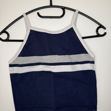 Crop Top blau