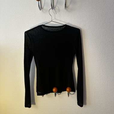 Black Long-Sleeve Top