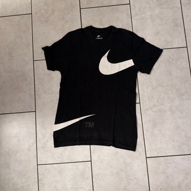 Black Nike T-shirt with large Swoosh