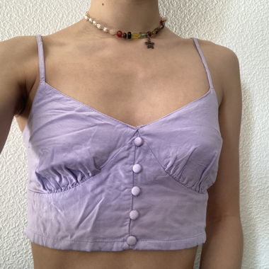 Lilac Cami Crop Top