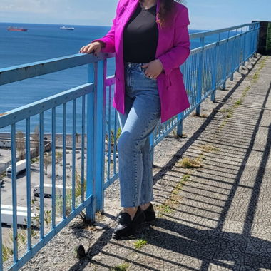 Pink Blazer by Kontatto