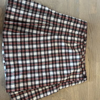 Vintage Plaid Pleated Skirt