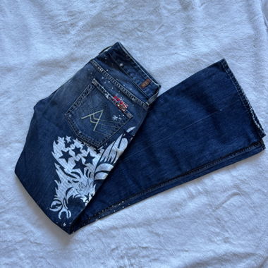 Jean flare taille basse