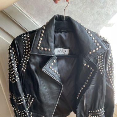 Lederjacke / Jacke Schwarz