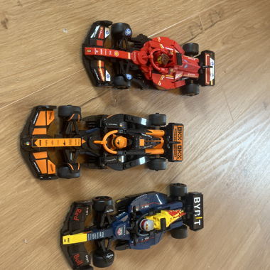 Voitures F1 Lego, lot de 3