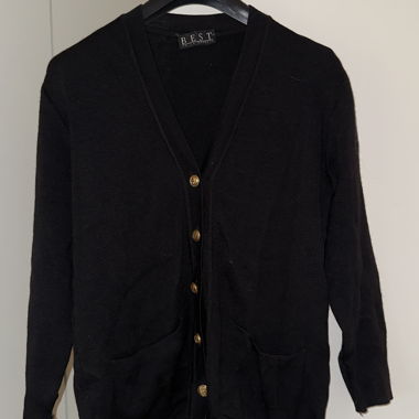 Gilet en tricot noir vintage La Redoute