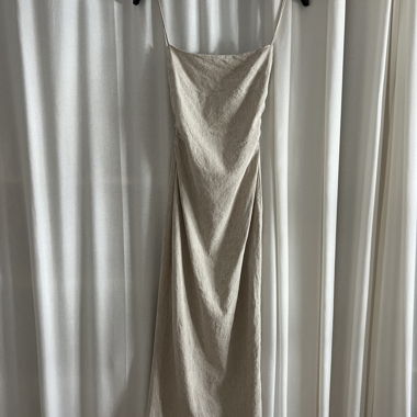 Abito Midi Beige Non Indossato