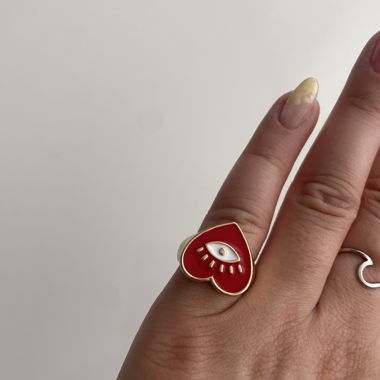Herzring mit Auge