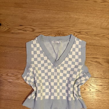 Checkered Sweater Vest