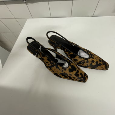 Escarpins Slingback à imprimé léopard