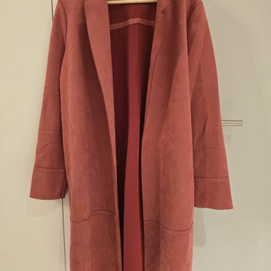 Langer Mantel ZARA ziegelrot XL