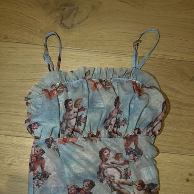 Crop top avec motif ange