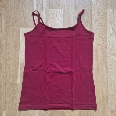 Tank Top Burgundy Red Size S