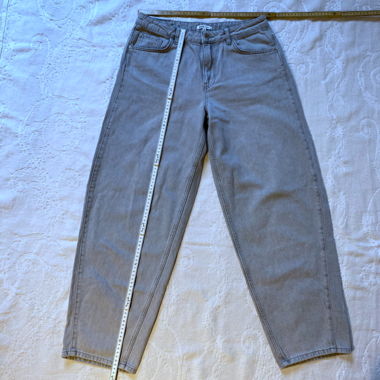 Jeans grigi BZB taglio carota svasato taglia 40