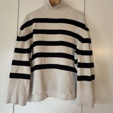 Pull en maille rayé
