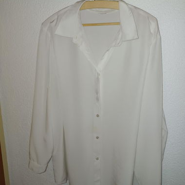 Weisses Vintage Hemd leichter Stoff XL