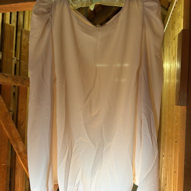 Blusa bianca con maniche lunghe (crema)
