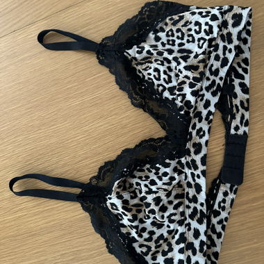 H&M Leopard Lace Bralette