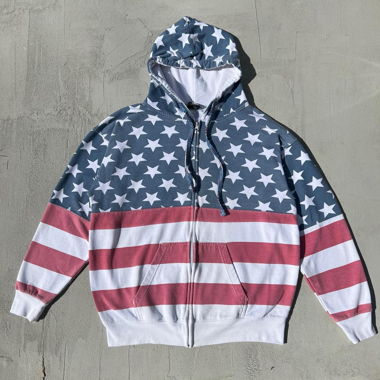 Skater USA American Flag Hoodie