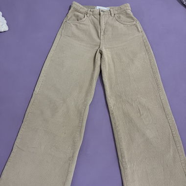 Bershka Hose beige - wide leg