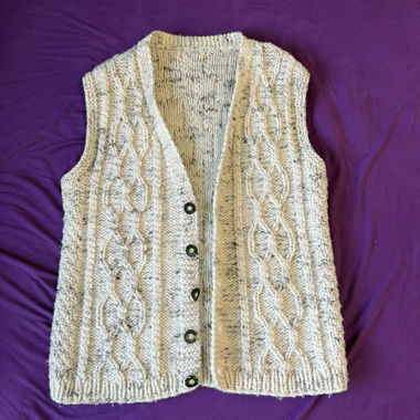 Cardigan in lana artigianale / stile old money