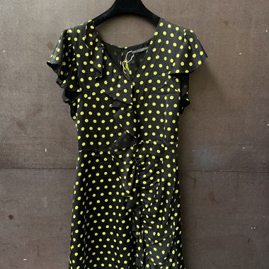Abito corto a pois gialli GUESS