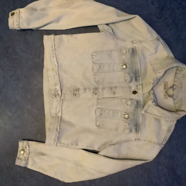 Giacca di jeans azzurro chiaro