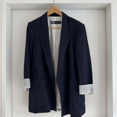 Blazer Zara con dettagli a righe