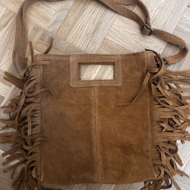 Fringe bag from Mallorca. Genuie leather