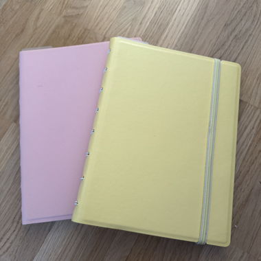 Lot de 2 carnets pastel