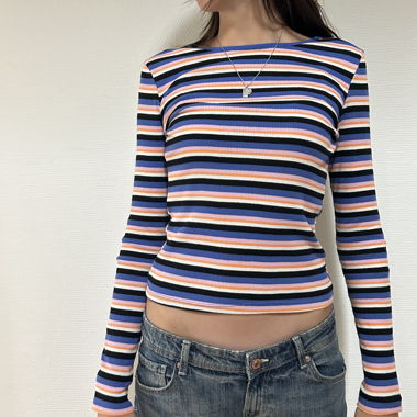 Maglia a maniche lunghe colorata