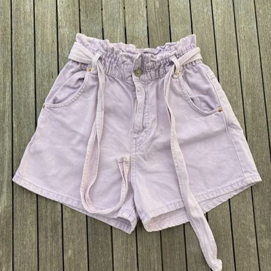 Denim lavender shorts 