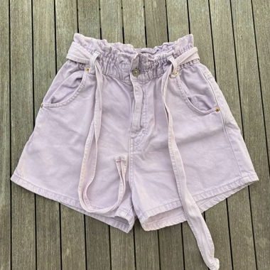 Denim lavender shorts 