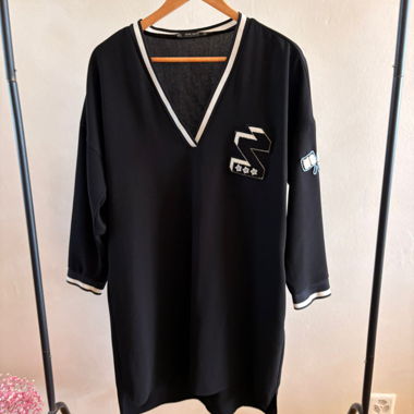 T-shirt oversize nero Zara