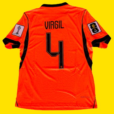 Netherlands World Cup 2026 Football Jersey Virgil #4 Size L