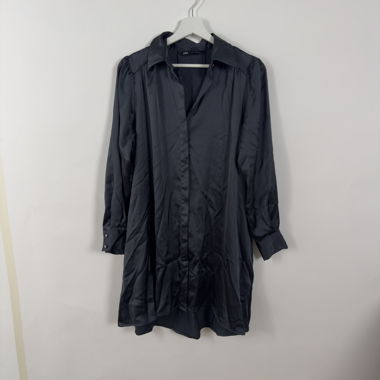 Zara satin shirt dress