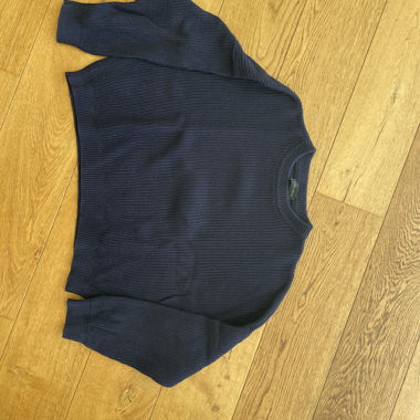 Maglione in maglia blu