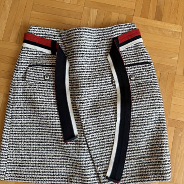 Gonna Maje in tweed nero e bianco