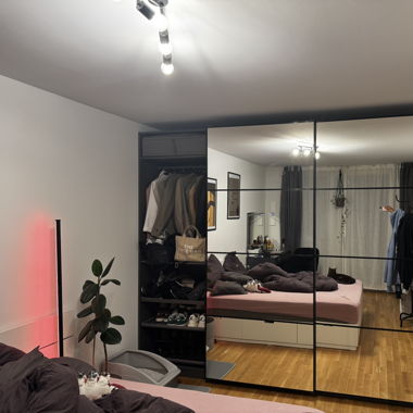 IKEA PAX Wardrobe 2.73m – Mirror & Open Module