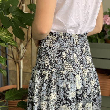 Ganni floral skirt with smock