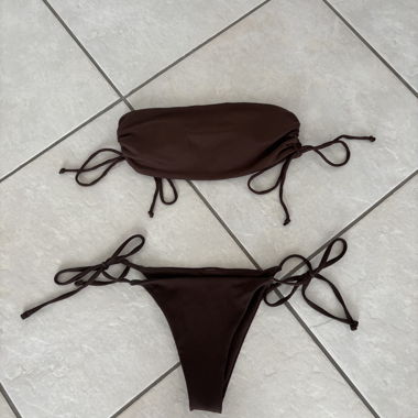 Braunes Bikini-Set