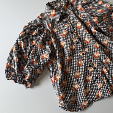 Chemisier Ganni à motif floral, taille 38
