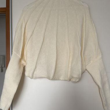 Pull tricot crème