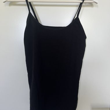 Black strappy tank top