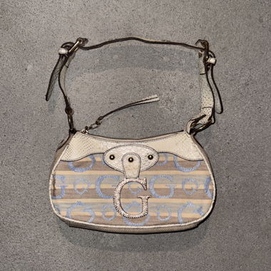Guess Vintage-Tasche beige/blau