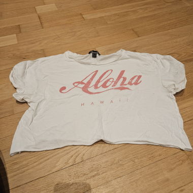 Weisses “Aloha Hawaii” Crop-Top