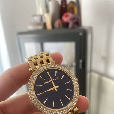 Michael Kors Watch, gold and dark blue