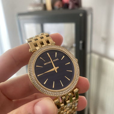 Michael Kors Watch, gold and dark blue