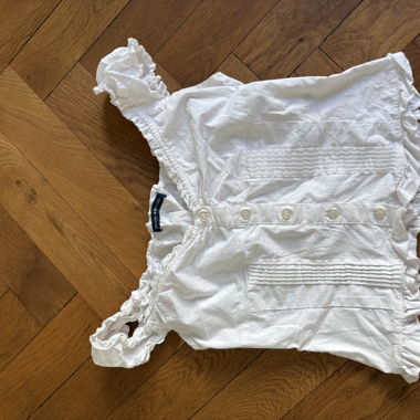 Top Bianco con Increspature di Brandy Melville
