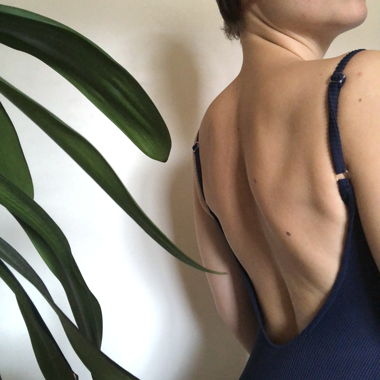 Blue bathing suit